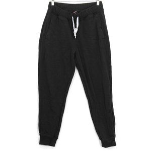 Vintage SP Active Fleece Pants Men's Black Activewear Drawstrings Sz Large 90's